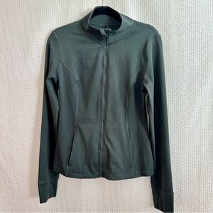 Velocity Women’s Plush Rib Guru Deep Lichen Green Active Zip-up Jacket Size: L